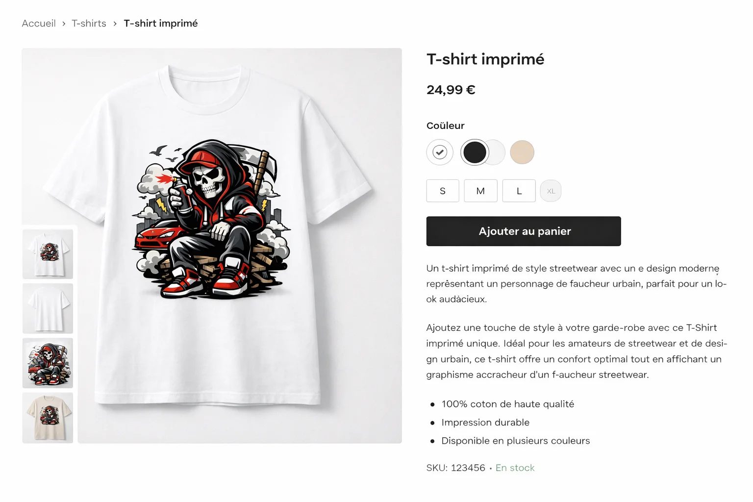 Final product listing generated